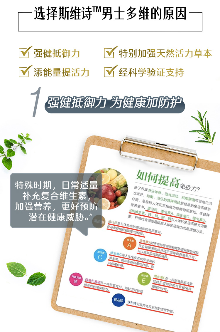 Swisse 男士复合维生素 120粒 — 商品详情 4